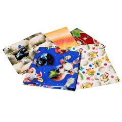 **-Back To The Farm  Design Fat Quarter Bundle -Pack of 5 Cotton Fat Quarters-** ##-Sewing Online FE0153-##