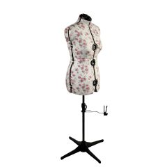 **-Adjustable Dressmakers Dummy-** in a Rosebuds Floral Fabric with Hem Marker, Dress Form Sizes 10 to 16, Pin, Measure, Fit and Display your Clothes on this Tailors Dummy ##-Sewing Online FLORALMEDIUM-##