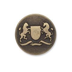 **-Antique Crest Metal Button G4244 :: 24mm :: Bronze-** ##-Trimits G424436-70-##