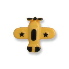 **-Airplane Button 18mm (Pack of 50) G4289 :: Yellow-** ##-Trimits G4289-3-##