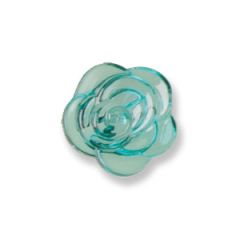 **-Rose Button G4309 :: 12mm :: Turquoise-** ##-Trimits G430920-37-##