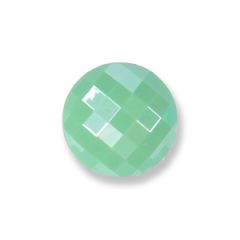**-Hi Gloss Faceted Shank Button G4310 :: 12mm :: Green-** ##-Trimits G431020-36-##