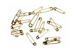 **-Golden Brass Midget Safety Pins | Available in 3 Sizes | 19mm-** 23mm and 27mm ##-Whitecroft 50---21-##