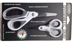 Dynamic Duo 2 Piece Fabric and Craft Scissor Set - Grey