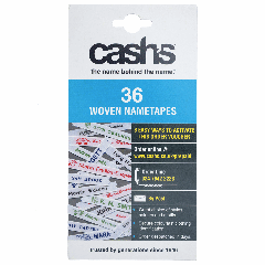 **-Cash's Woven Personalised Name Tapes :: 36 Pack-** ##-Cash's CASH36-##
