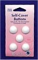 **-Hemline H475.18 White Nylon Self Cover Button Snap On Back Plate 18mm 5 sets-** ##-Hemline H475-18-##