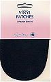 **-Hemline H699.L.BLK-** 2x Black Sew-In Vinyl Patch, 10x15cm ##-Hemline H699-L-BLK-##