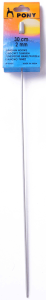 **-Pony P43601-** Aluminium Tunisian/Afghan Single Ended Crochet Hook, 2mm x 30cm ##-Pony P43601-##
