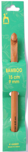 **-Pony P44809-** Bamboo Single Ended Crochet Hook, 9mm x 15cm (6in) ##-Pony P44809-##