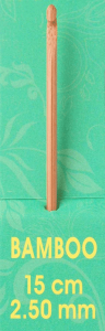 **-Pony P44813-** Bamboo Single Ended Crochet Hook, 2½mm x 15cm (6in) ##-Pony P44813-##