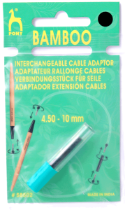 **-Pony P58502-** Bamboo Large Black Screw Interchangeable Adaptor ##-Pony P58502-##