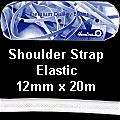 **-Shoulder Strap Elastic-** ##-Hemline E388----WHT-##
