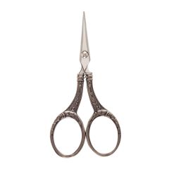 **-Embroidery Scissors Antique 4.25 Inch :: Silver-** ##-Hemline H340-##