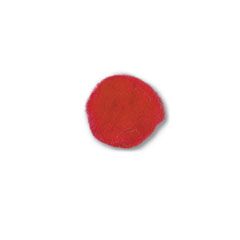 **-25mm Pom Poms With Holes In Bulk :: Red-** ##-Trimits HP3R-##