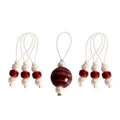 **-Zooni: Bead Stitch Markers: Amaryllis-** ##-Knitpro KP10935-##