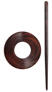 **-Symfonie Wood Rose Shawl Pins With Stick :: Orion-** ##-Knitpro KP20836-##