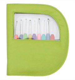 **-Waves Set Of Colorful 9 Crochet Hooks :: Green-** ##-Knitpro KP30921-##