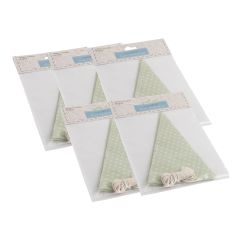 **-Single Design Bunting Kit Green & White Spot 50 Flags-** ##-Groves and Banks LA086-##