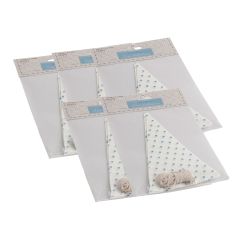 **-Single Design Bunting Kit White & Blue Spot 50 Flags-** ##-Groves and Banks LA089-##