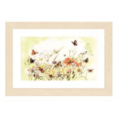 **-Counted Cross Stitch Kit: Flowers (Evenweave)-** ##-Lanarte PN-0007967-##