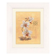 **-Counted Cross Stitch Kit: Three Orchids (Evenweave)-** ##-Lanarte PN-0008008-##