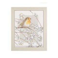 **-Counted Cross Stitch Kit: Robin (Evenweave)-** ##-Lanarte PN-0008056-##
