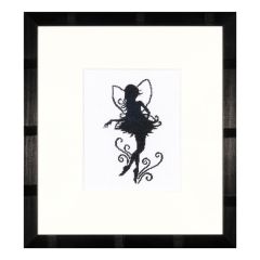 **-Counted Cross Stitch Kit: Cute Little Fairy Silhouette (Evenweave)-** ##-Lanarte PN-0008195-##