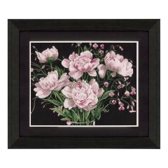 **-Counted Cross Stitch Kit: Pink Roses (Aida,W)-** ##-Lanarte PN-0021224-##