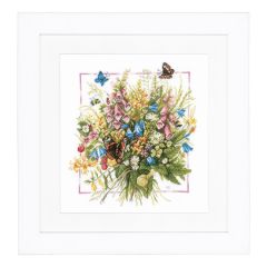 **-Counted Cross Stitch Kit: Summer Bouquet (Evenweave)-** ##-Lanarte PN-0144527-##
