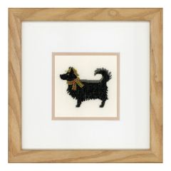 **-Counted Cross Stitch Kit: Dog in Hat (Linen)-** ##-Lanarte PN-0148263-##