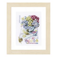 **-Counted Cross Stitch Kit: Hortensia (Aida,W)-** ##-Lanarte PN-0154329-##