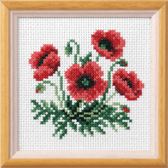 **-Cross Stitch Kit Poppy-** ##-Orchidea ORC-7514-##
