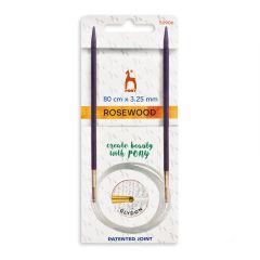 **-Rosewood Circular Knitting Pins 80cm :: 3.25mm-** ##-Pony P50906-##