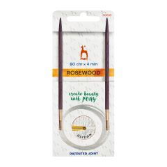 **-Rosewood Circular Knitting Pins 80cm :: 4.00mm-** ##-Pony P50909-##