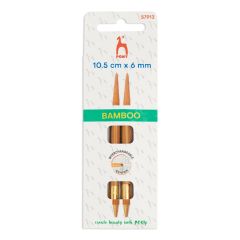 **-Bamboo Interchangeable Circular Knitting Pin Shank Black End :: 6.00mm-** ##-Pony P57913-##