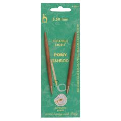 **-Bamboo Interchangeable Circular Knitting Pin Shank Black End :: 6.50mm-** ##-Pony P57914-##