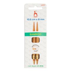 **-Bamboo Interchangeable Circular Knitting Pin Shank Black End :: 8.00mm-** ##-Pony P57917-##