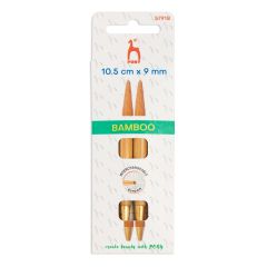 **-Bamboo Interchangeable Circular Knitting Pin Shank Black End :: 9.00mm-** ##-Pony P57918-##