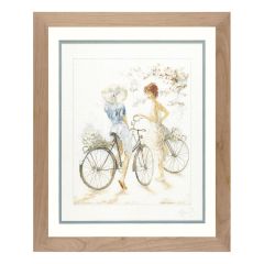 **-Lanarte PN-0007949 Girls On Bicycle Counted Cross Stitch Kit-** ##-Lanarte PN-0007949-##