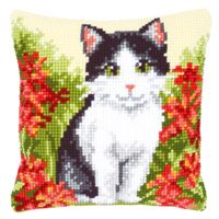 **-Cross Stitch Cushion : Cat 4-** ##-Vervaco PN-0143701-##