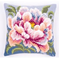 **-Cross Stitch Cushion-** Peony 2 ##-Vervaco PN-0144875-##