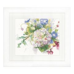 **-Lanarte PN-0151018 Hortensia Linen Counted Cross Stitch Kit-** ##-Lanarte PN-0151018-##