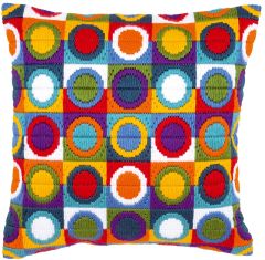 **-Long Stitch Cushion Circles-** ##-Vervaco PN-0021380-##