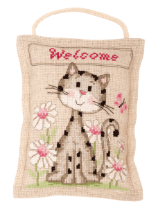 **-Deco Cushion Kitten Welcome-** ##-Vervaco PN-0144642-##