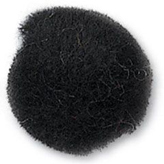 **-7mm Pom Poms In Bulk :: Black-** ##-Trimits PP1BL-##