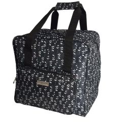 **-Large Overlocker Bag-** Black Sprig | 38 x 36 x 33cm | Carry Bag for Janome, Brother, Singer, Bernina and Most Overlockers ##-Sew Stylish PT650-BLK-SPRIG-##