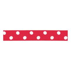 **-Berisfords 15mm Red Polka Dot Ribbon (20m spool)-** ##-Berisfords Ribbon R1225115-15-##