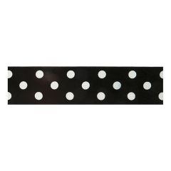 **-Berisfords 25mm Black Polka Dot Ribbon (20m spool)-** ##-Berisfords Ribbon R1225125-10-##