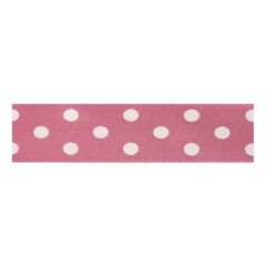 **-Berisfords 25mm Hot Pink Polka Dot Ribbon (20m spool)-** ##-Berisfords Ribbon R1225125-52-##