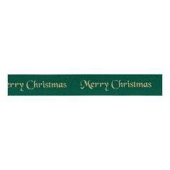 **-Berisfords 10mm Hunter Green Merry Christmas Ribbon (20m spool)-** ##-Berisfords Ribbon R1233010-455-##